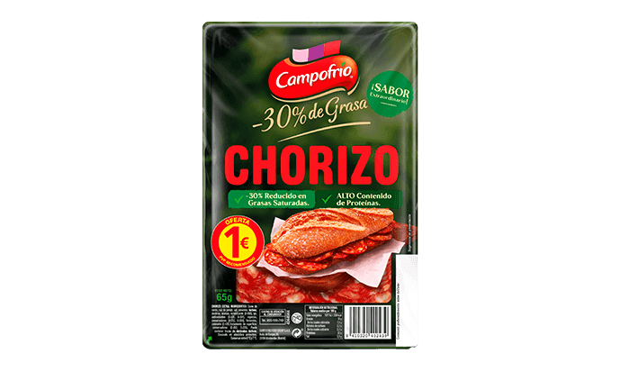 chorizo lonchas -30% grasa