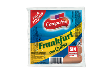 Salchichas Frankfurt con Queso Pack