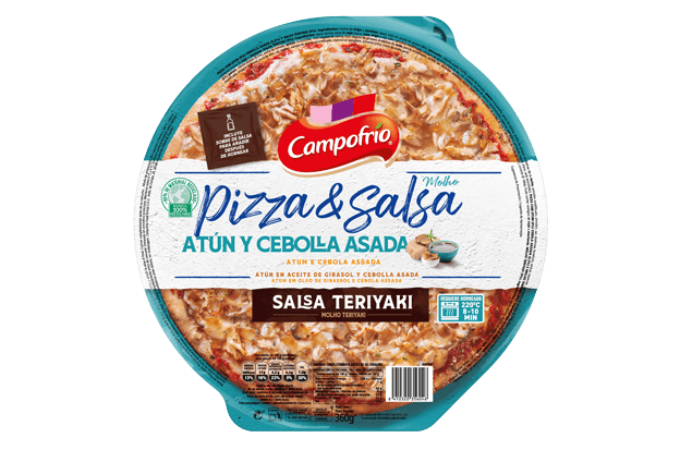 pizza atún y cebolla